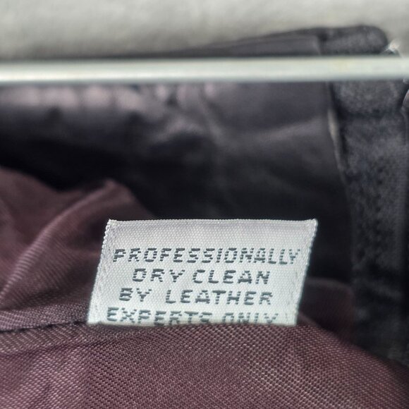 Womens Miss Jacksons Tulsa Lanna Black 100% Leather Pencil Skirt Lined Size 10 - Picture 8 of 8